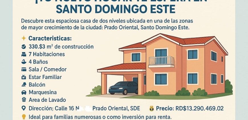 Venta Casa Prado Oriental – Zona Oriental