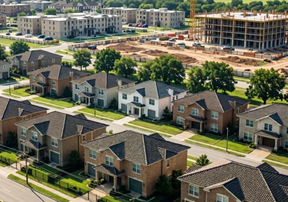 Controversia sobre el tamaño mínimo de lotes residenciales en un condado de Texas