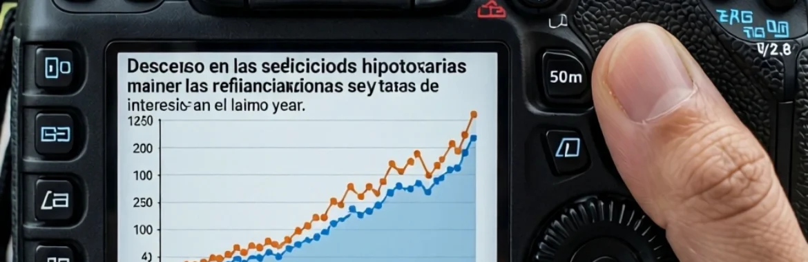Descenso en las solicitudes hipotecarias mientras las refinanciaciones se estancan