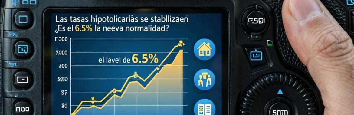 Las tasas hipotecarias se estabilizan ¿Es el 6.5% la nueva normalidad?