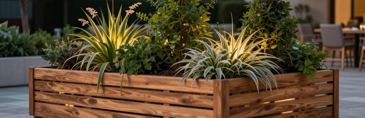 Jardineras de celosía para privacidad en tu terraza