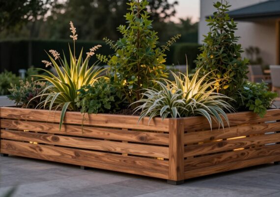 Jardineras de celosía para privacidad en tu terraza