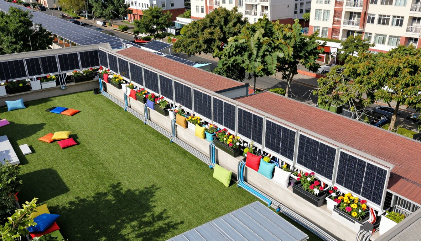 Balcón transformado en jardín urbano encantador