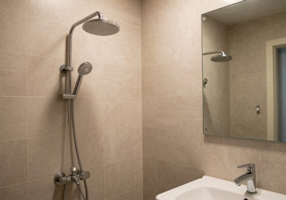 Ideas originales para tu ducha sin mampara de cristal