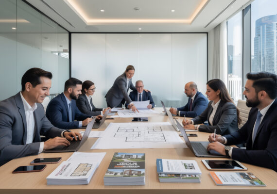 Trabajo en equipo en el sector inmobiliario
