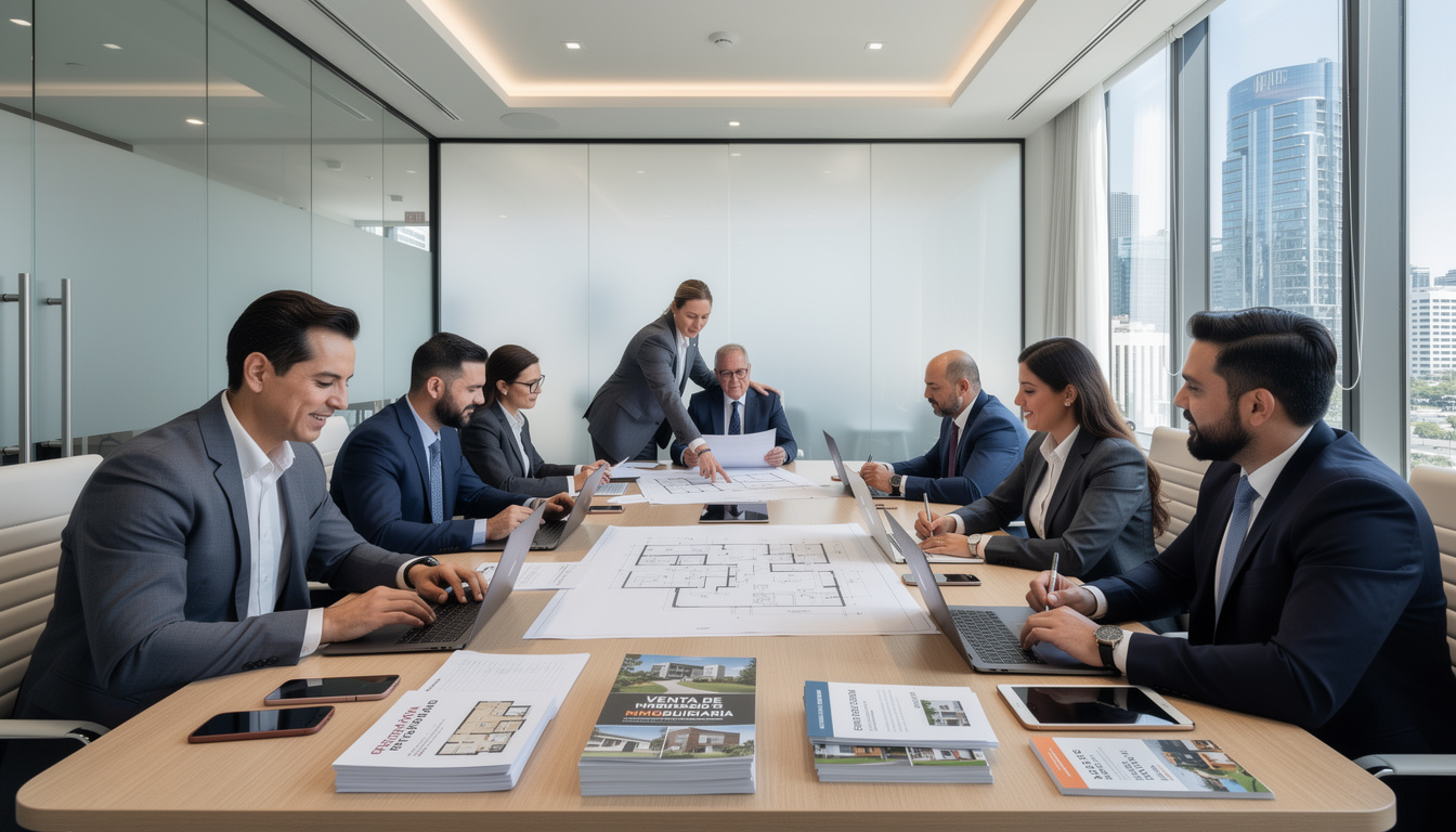 Trabajo en equipo en el sector inmobiliario